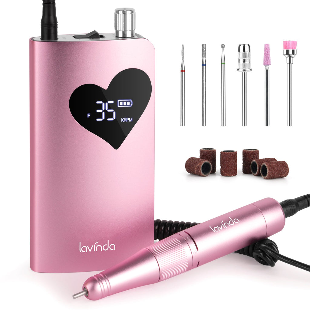 Wand™ Air Nail Drill - Pink - 35,000 RPM Rechargeable