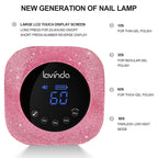 Crown™ Nail Lamp - Pink Diamond - 54W Rechargeable UV/LED
