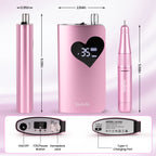 Wand™ Air Nail Drill - Pink - 35,000 RPM Rechargeable
