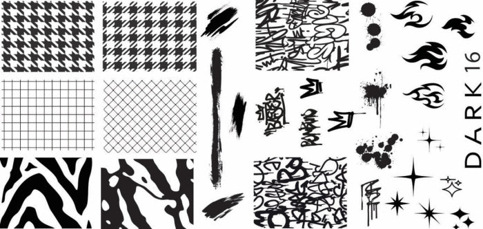 DARK STAMPING PLATE 16 Article : DARK16
