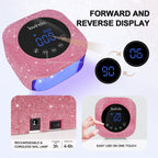 Crown™ Nail Lamp - Pink Diamond - 54W Rechargeable UV/LED