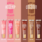 Ruby Kisses Broadway Vita-Lip Clear Lip Gloss (8 Pack), Ultra-Hydrating & Soothing Formula with Vitamins, High-Shine Non-Sticky Finish Lip Balm with Mint, Rosehip, Coconut, Mango, Argan, Honey, Shea