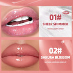 4Pcs Tinted Lip Gloss Set, Hydrating Lip Plumper High Shine Glass Finish Lip Jam, Long-Lasting Liquid Lipstick, Moisturizing Jelly Lipstick, Lip Gloss for Women