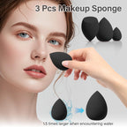 Makeup Brushes Set, Mlemle Professional 26 Pcs Makeup Kit, Include Powder Foundation Concealers Blush Eye shadows Eyebrow 21 Pcs Makeup Brushes and 2 Powder Puff, 3 Makeup Sponge(A01-Pink)
