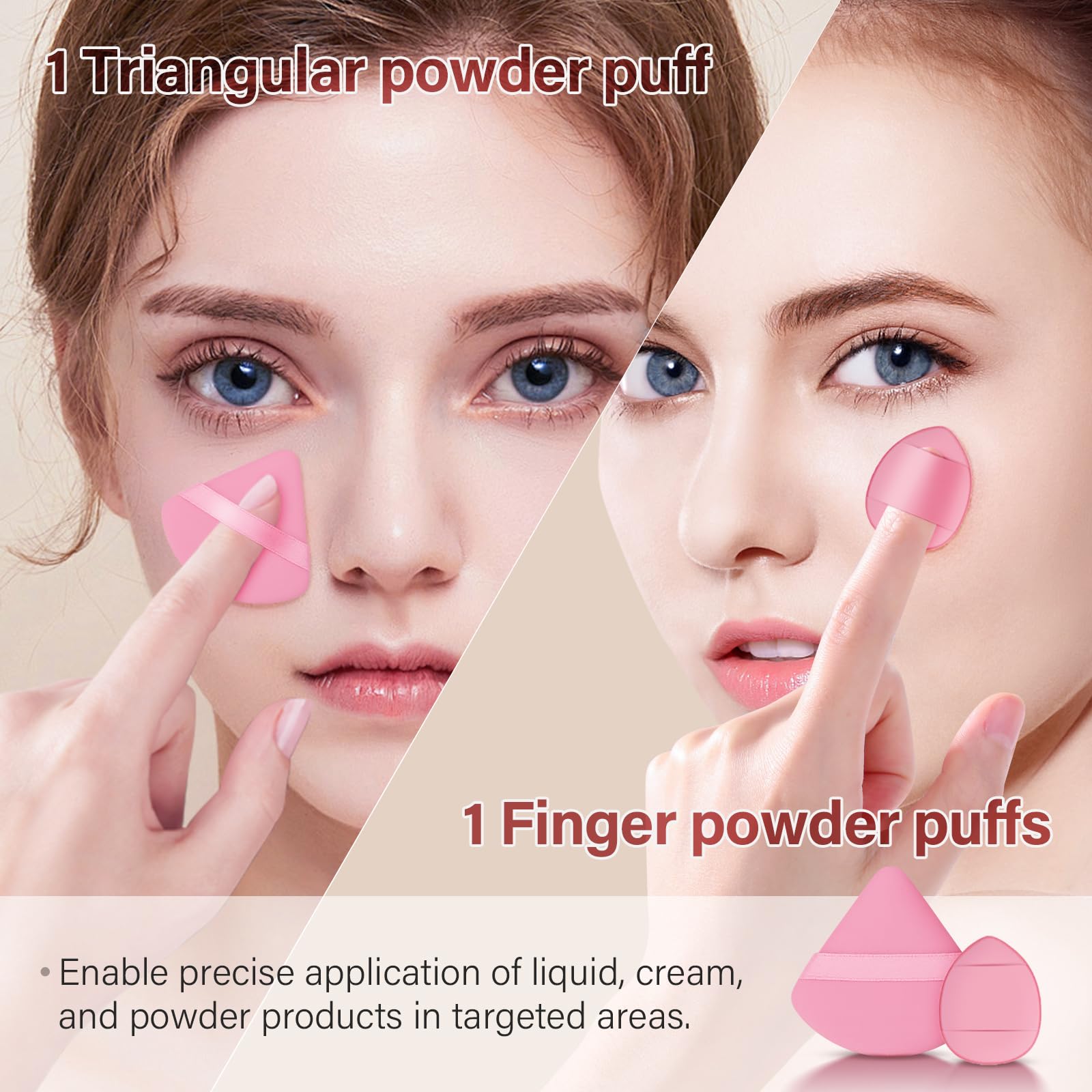 Makeup Brushes Set, Mlemle Professional 26 Pcs Makeup Kit, Include Powder Foundation Concealers Blush Eye shadows Eyebrow 21 Pcs Makeup Brushes and 2 Powder Puff, 3 Makeup Sponge(A01-Pink)