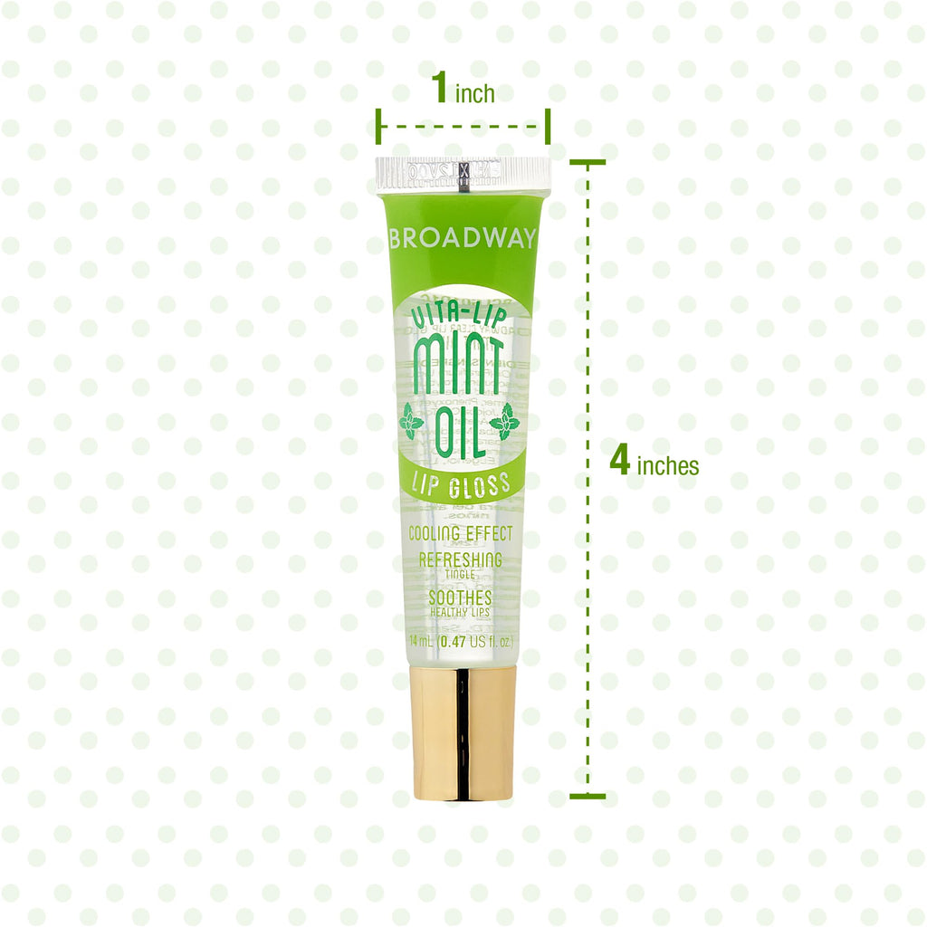 Ruby Kisses Broadway Vita-Lip Clear Lip Gloss (8 Pack), Ultra-Hydrating & Soothing Formula with Vitamins, High-Shine Non-Sticky Finish Lip Balm with Mint, Rosehip, Coconut, Mango, Argan, Honey, Shea
