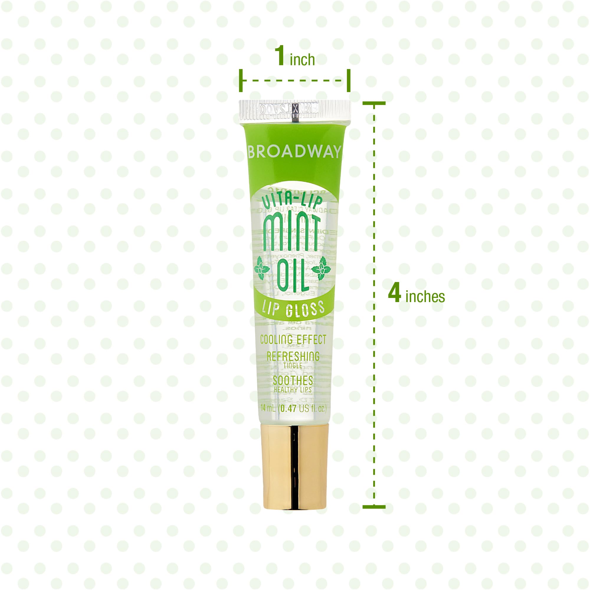 Ruby Kisses Broadway Vita-Lip Clear Lip Gloss (8 Pack), Ultra-Hydrating & Soothing Formula with Vitamins, High-Shine Non-Sticky Finish Lip Balm with Mint, Rosehip, Coconut, Mango, Argan, Honey, Shea