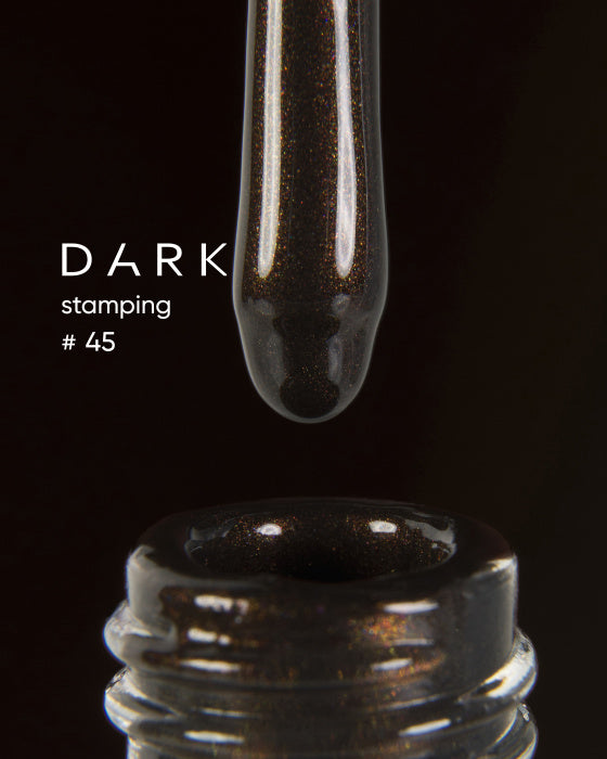 DARK STAMPING POLISH №45 BROWN METALLIC, 8 ML Article : S045