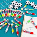CZWZ 20Pcs Mini Multicolor Pens in One 4-in-1 Cute Pens Bulk for Kids, Fun Kawaii Ballpoint Pens for Birthdays and Children's Party Favors Gifts Teacher School Supplies