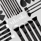 Makeup Brushes Set, Mlemle Professional 26 Pcs Makeup Kit, Include Powder Foundation Concealers Blush Eye shadows Eyebrow 21 Pcs Makeup Brushes and 2 Powder Puff, 3 Makeup Sponge(A01-Pink)