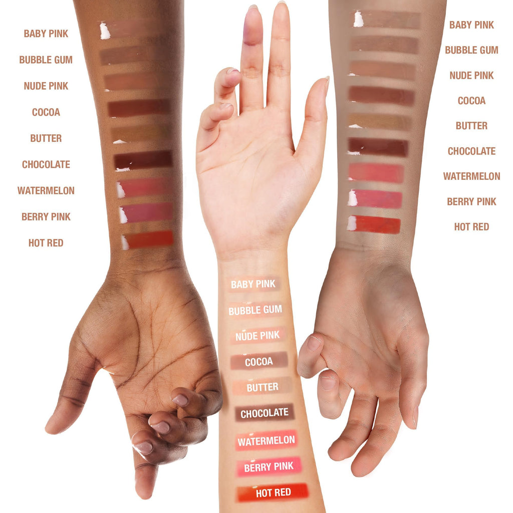 Ruby Kisses Broadway Vita-Lip Clear Lip Gloss (8 Pack), Ultra-Hydrating & Soothing Formula with Vitamins, High-Shine Non-Sticky Finish Lip Balm with Mint, Rosehip, Coconut, Mango, Argan, Honey, Shea