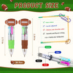 CZWZ 20Pcs Mini Multicolor Pens in One 4-in-1 Cute Pens Bulk for Kids, Fun Kawaii Ballpoint Pens for Birthdays and Children's Party Favors Gifts Teacher School Supplies