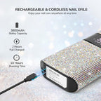 Crown™ Nail Lamp & Wand™ Nail Drill Bundle – Crystal Diamond