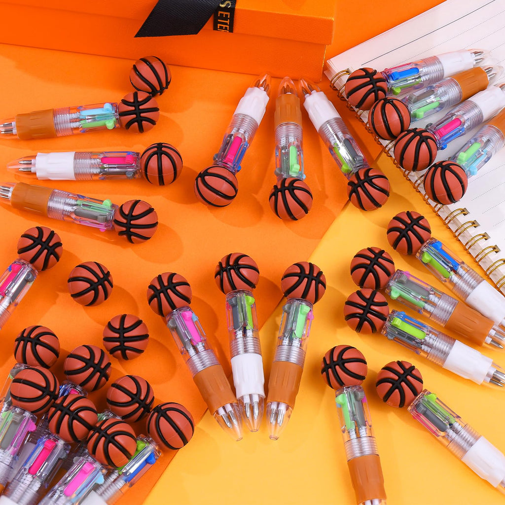 CZWZ 20Pcs Mini Multicolor Pens in One 4-in-1 Cute Pens Bulk for Kids, Fun Kawaii Ballpoint Pens for Birthdays and Children's Party Favors Gifts Teacher School Supplies