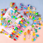 CZWZ 20Pcs Mini Multicolor Pens in One 4-in-1 Cute Pens Bulk for Kids, Fun Kawaii Ballpoint Pens for Birthdays and Children's Party Favors Gifts Teacher School Supplies