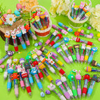 CZWZ 20Pcs Mini Multicolor Pens in One 4-in-1 Cute Pens Bulk for Kids, Fun Kawaii Ballpoint Pens for Birthdays and Children's Party Favors Gifts Teacher School Supplies