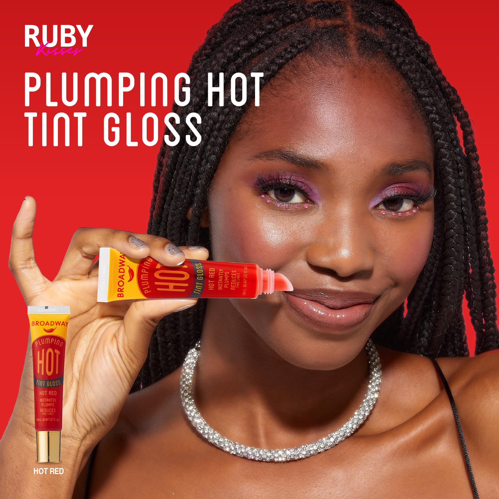Ruby Kisses Broadway Vita-Lip Clear Lip Gloss (8 Pack), Ultra-Hydrating & Soothing Formula with Vitamins, High-Shine Non-Sticky Finish Lip Balm with Mint, Rosehip, Coconut, Mango, Argan, Honey, Shea