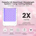 NovaGlow™ Pro Nail Lamp - Rose Gold - 60W Rechargeable UV/LED