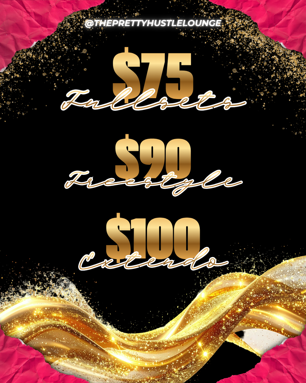 @ THEPRETTYHUSTLELOUNGE (Free Resalable + Reuse) “Canva” FLYER