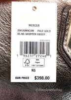 Michael Kors Mercer XS Pale Gold North South Crossbody Bag