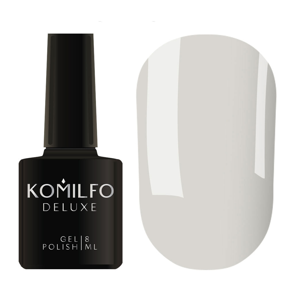 Komilfo Gel Polish Deluxe Series D072 (light blue-gray, with barely noticeable shimmer ), 8 ml