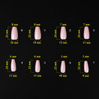 KOMILFO SOFAST NAIL FROMS NUDE BALLERINA MEDIUM, 360 PCS 456078