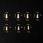 KOMILFO SOFAST NAIL FROMS NUDE BALLERINA SHORT, 360 PCS 456077