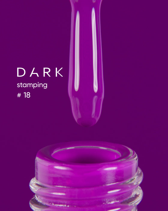 DARK Stamping polish №18 fuchsia, 8 ml